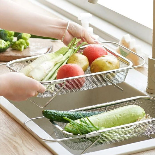 ⏰Expandable Over The Sink Dish Drying Rack